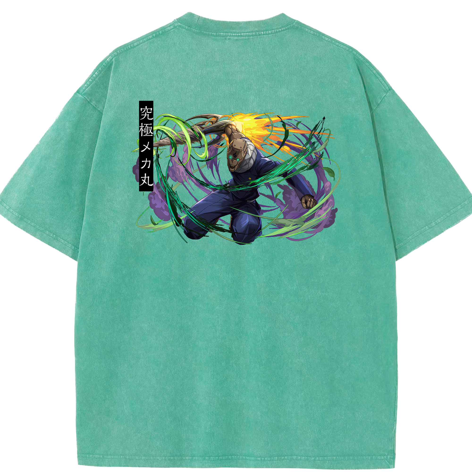 （画像用） 呪術廻戦 Jujutsu Kaisen 綿100% ヴィンテージ風 半袖Tシャツ（背面プリント）